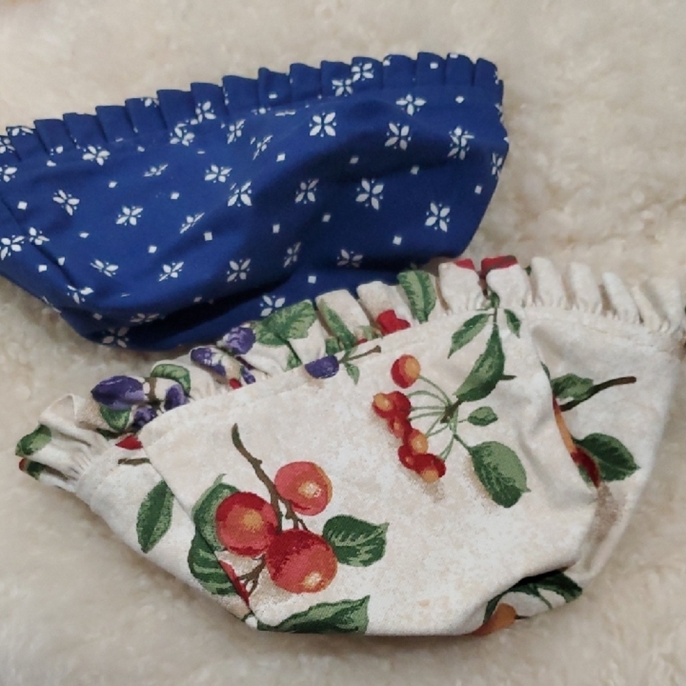 Longaberger Kids Face Masks in Blue and Floral